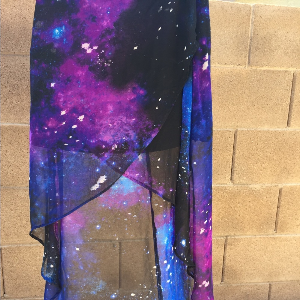 Forever 21 Galaxy Space Skirt Small